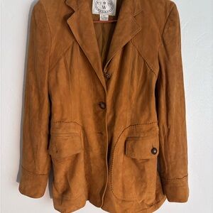 Wathne Tan Corduroy Blazer Classic Jacket